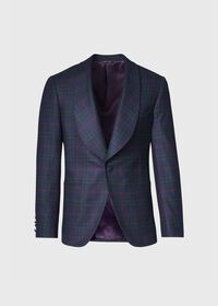 Paul Stuart Cashmere Plaid Shawl Collar Dinner Jacket, thumbnail 1