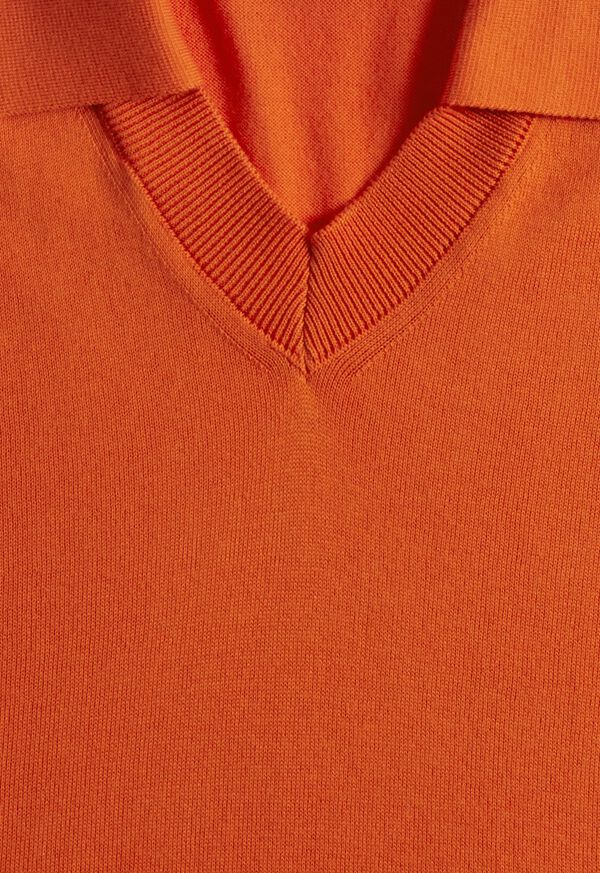 Paul Stuart Organic Cotton Open Collar Polo, image 2