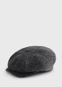 Paul Stuart Wool Herringbone Cap, thumbnail 1