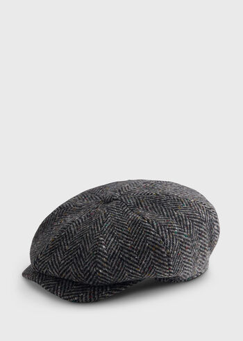 Paul Stuart Wool Herringbone Cap