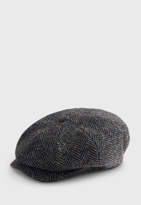 Paul Stuart Wool Herringbone Cap, image 1