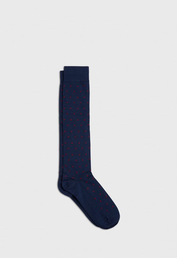 Paul Stuart Wool Blend Dotted Sock, image 1