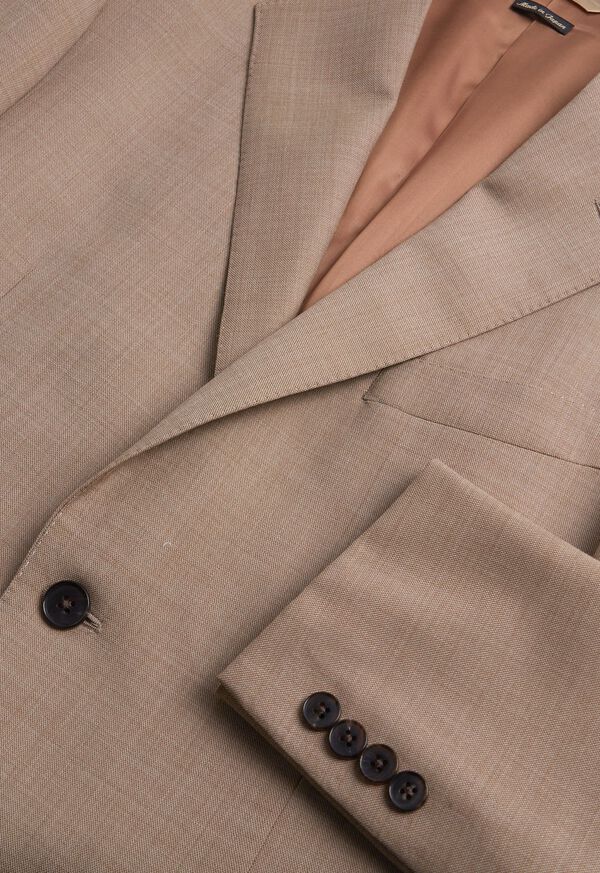 Paul Stuart Mélange Tan All Year Wool Suit, image 3