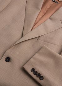 Paul Stuart Mélange Tan All Year Wool Suit, thumbnail 3