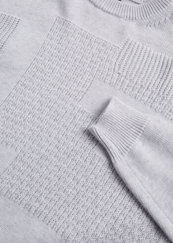 Paul Stuart Cotton Multi Stitch Crewneck Sweater