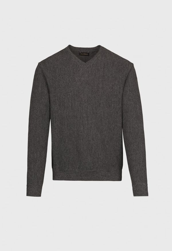 Paul Stuart Classic Alpaca Links V-Neck Sweater, image 1