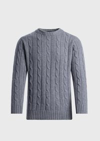 Paul Stuart Cashmere Cable Crewneck, thumbnail 1