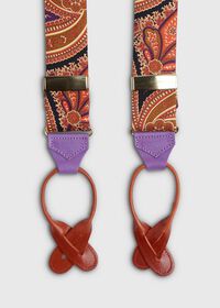 Paul Stuart Silk Floral Paisley Braces, thumbnail 2