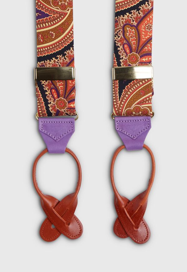 Paul Stuart Silk Floral Paisley Braces, image 2