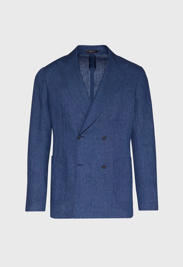 Paul Stuart Blue Linen Jacket