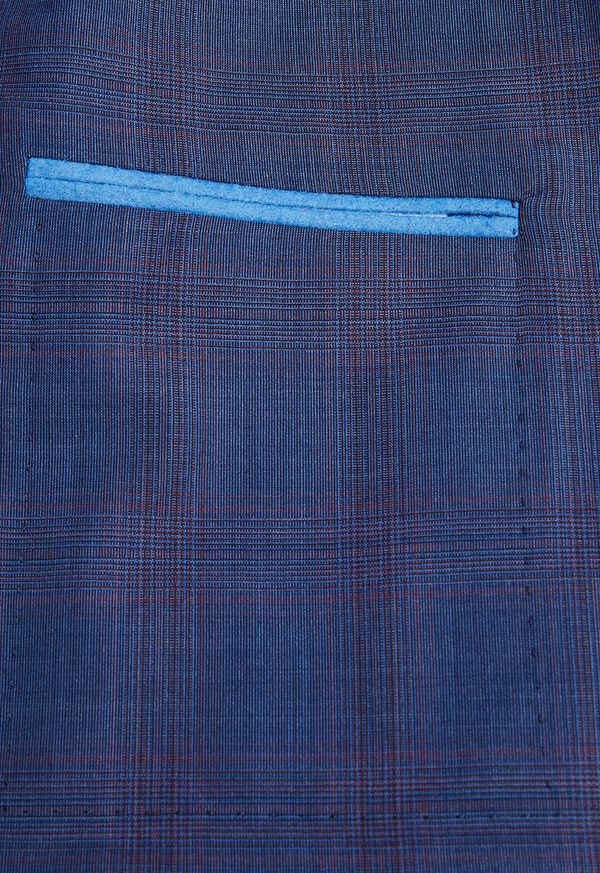 Paul Stuart Blue Plaid Suit, image 4