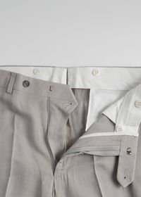 Paul Stuart Linen & Silk Plain Front Dress Pant, thumbnail 2