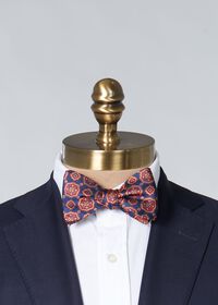 Paul Stuart Woven Silk Large Medallion Bow Tie, thumbnail 2