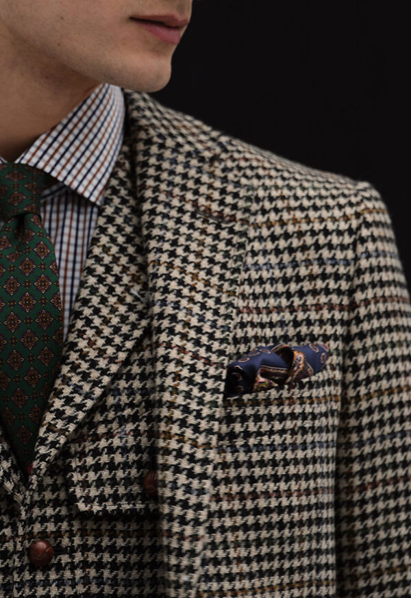 Paul Stuart Silk Medallion Paisley Pocket Square, image 3