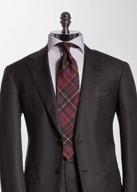 Paul Stuart Silk Tartan Print Tie, thumbnail 2