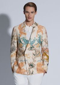 Paul Stuart Linen Dragon & Tiger Jacket, thumbnail 2