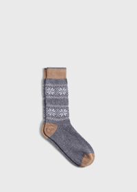 Paul Stuart Nordic Fair Isle Sock, thumbnail 1