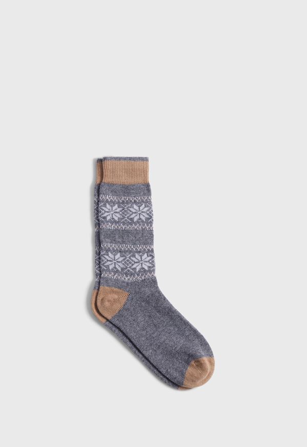Paul Stuart Nordic Fair Isle Sock, image 1