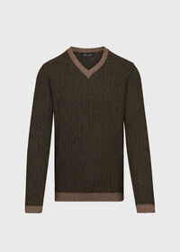 Paul Stuart Ribbed V-Neck Sweater, thumbnail 1