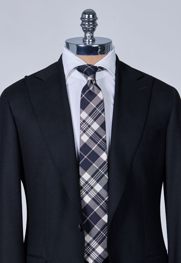Paul Stuart Plaid Woven Silk Tie, image 3