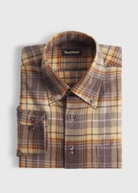 Paul Stuart Flannel Plaid Sport Shirt, thumbnail 1