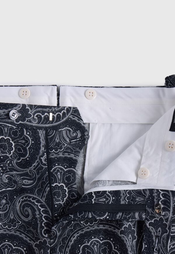 Paul Stuart Printed Paisley Linen Dress Trouser, image 3