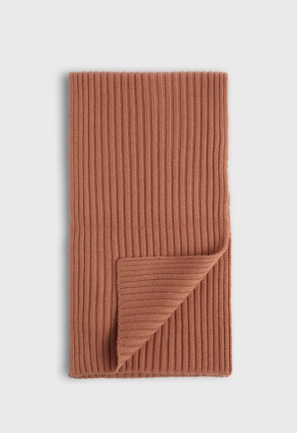 Paul Stuart Cashmere Ribbed Scarf, image 1