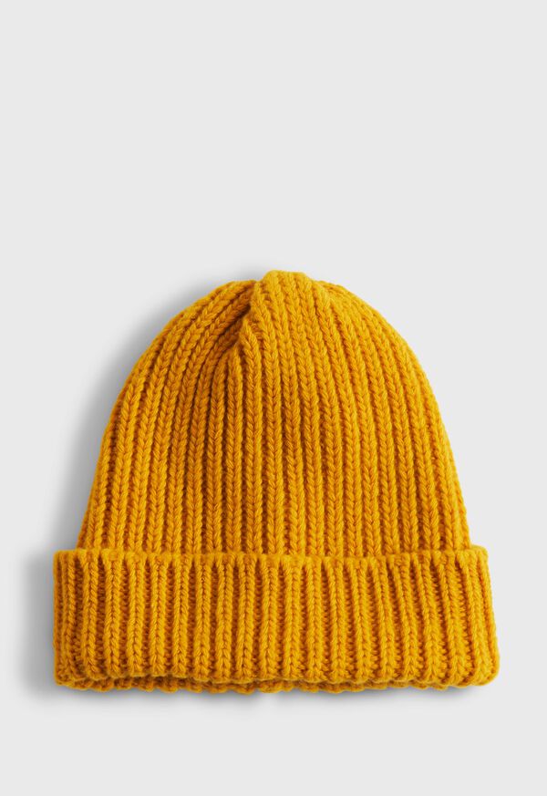 Paul Stuart Ribbed Wool Beanie