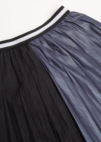 Paul Stuart Pleated Skirt with Stripe Waist Band, thumbnail 2