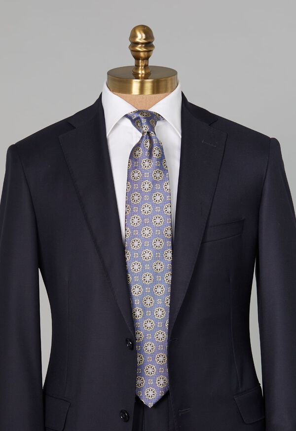 Paul Stuart Woven Floral Medallion Tie, image 2