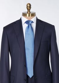 Paul Stuart Woven Silk Two Color Houndstooth Tie, thumbnail 5