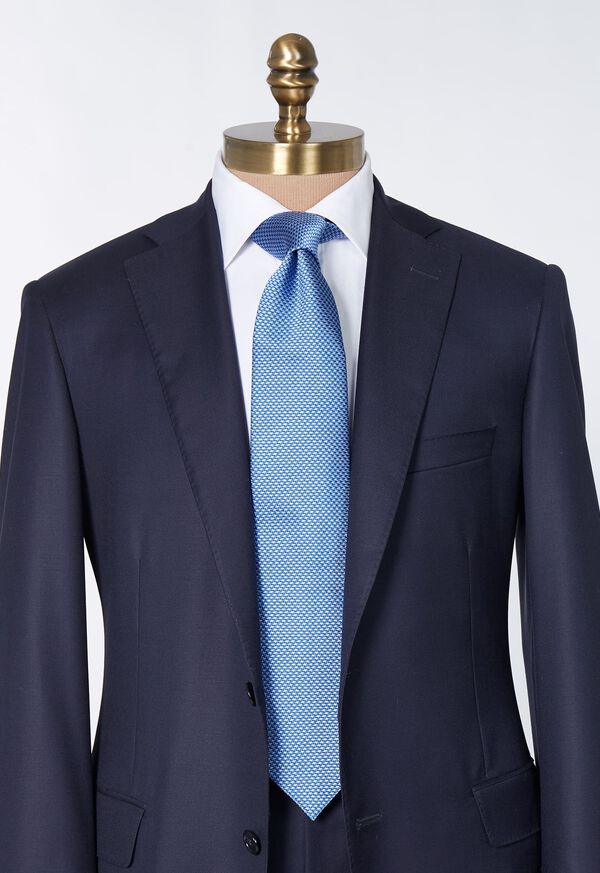 Paul Stuart Woven Silk Two Color Houndstooth Tie, image 5