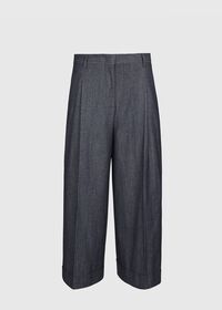 Paul Stuart Wool & Cotton Denim Culotte, thumbnail 1