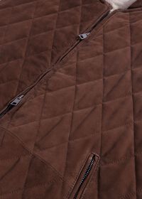 Paul Stuart Quilted Suede Vest, thumbnail 3