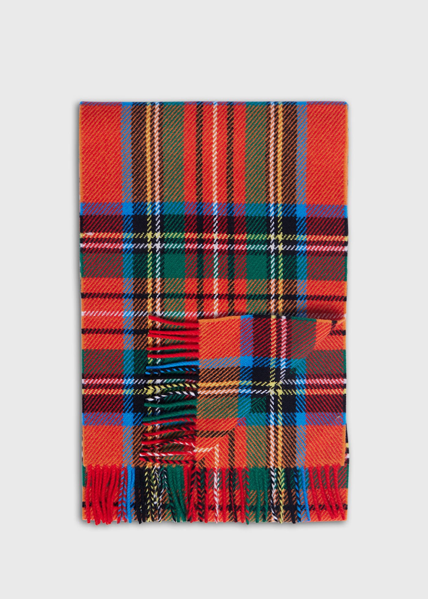 ★RaJu★ [Exclusive]Curly Plaid Muffler_6 Color Tartan Italian Wool Suiting - Red, Blue, Green, Yellow
