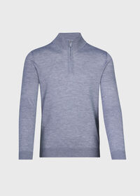 Paul Stuart Cashmere & Silk Quarter Zip Pullover, thumbnail 1