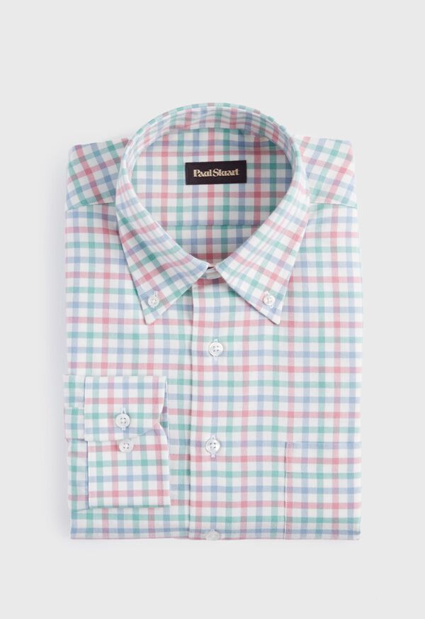 Paul Stuart Multicolor Check Flannel Sport Shirt, image 1