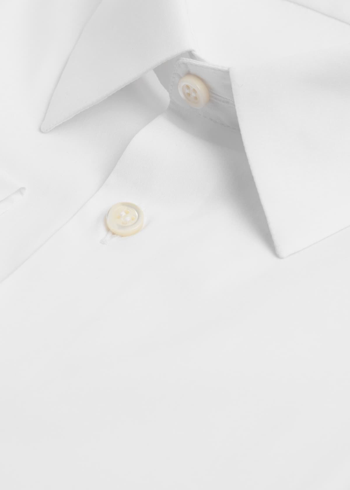 White poplin on sale dress shirt