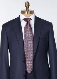 Paul Stuart Woven Silk Micro Flower Tie, thumbnail 2