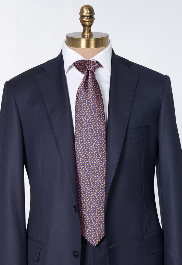 Paul Stuart Woven Silk Micro Flower Tie, image 2