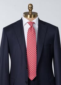 Paul Stuart Printed Silk & Cotton Polka Dot Tie, thumbnail 6