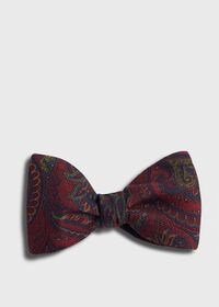 Paul Stuart Silk Paisley Print Bow Tie, thumbnail 1