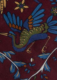 Paul Stuart Woodland Print Pocket Square, thumbnail 3