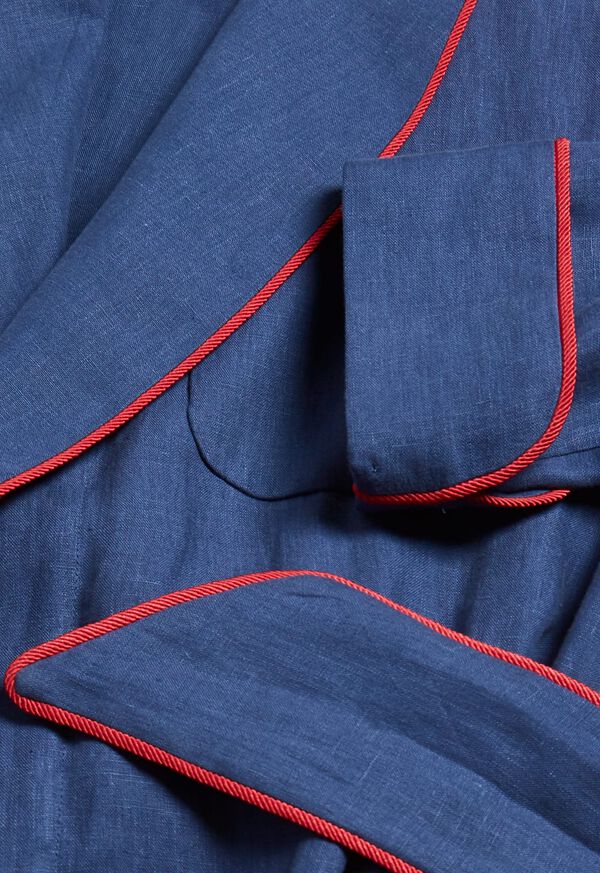Paul Stuart Solid Linen Robe, image 6