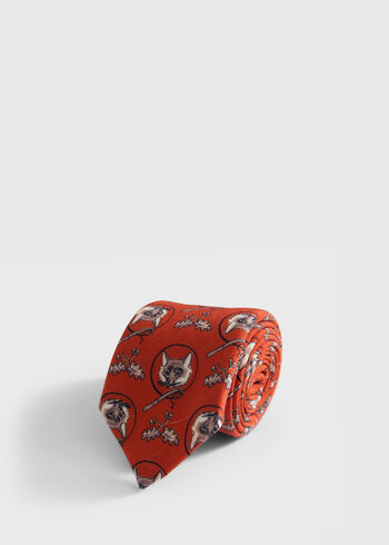 Paul Stuart Fox Print Tie