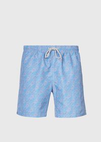 Paul Stuart Geometric Print Swim Trunk, thumbnail 1