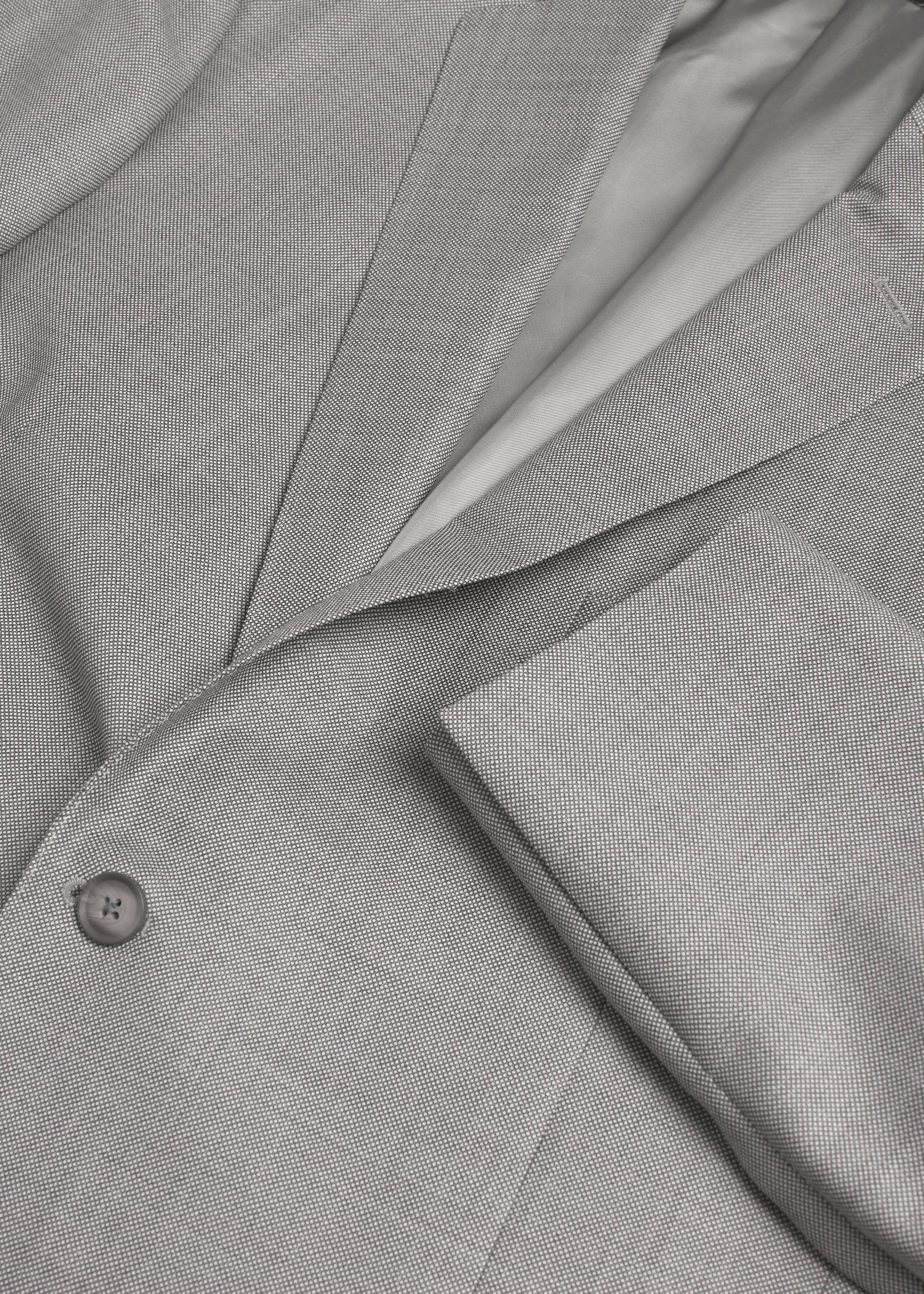 Grey 100 Wool Birdseye Suit