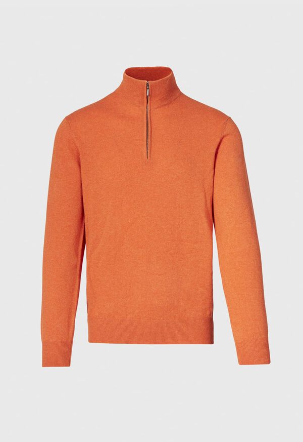Paul Stuart Cashmere Quarter Zip Sweater, image 1