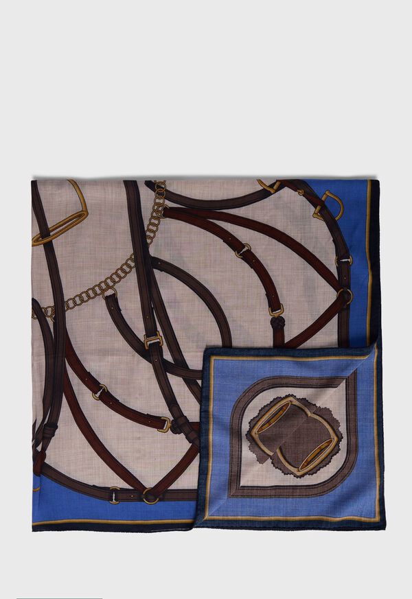 Paul Stuart Belt & Buckle Printed Scarf, image 1
