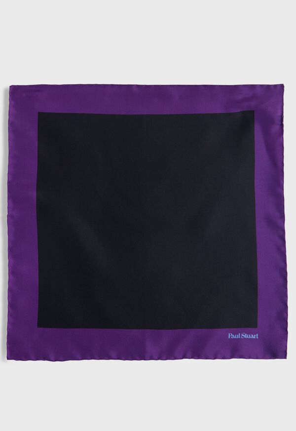 Paul Stuart Printed Silk Color Block Pocket Square, image 2